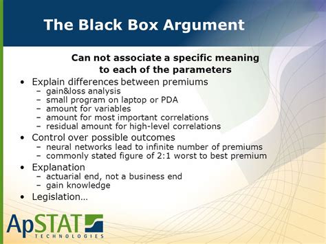 Black Box Arguments .